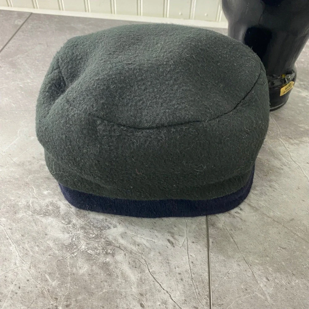 Unique Patchwork Beanie Hat Women's Multi Color Wool Blend‎ Hippie Boho Small sz